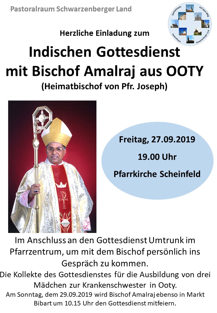 Indischer Gottesdienst mit Bischof Amalraj
