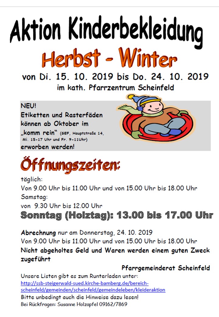 Kleideraktion HW 2019