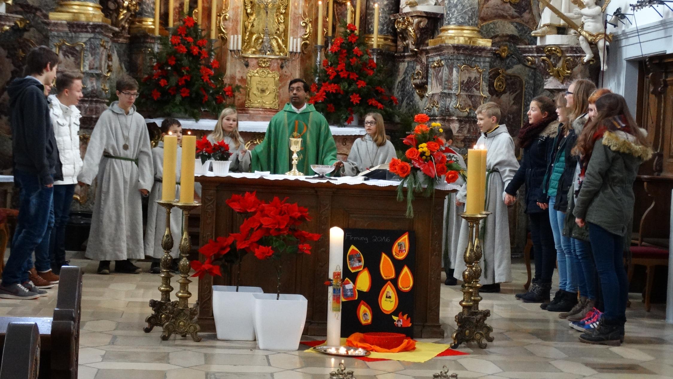 Vorstellung der Firmlinge in Scheinfeld 2016