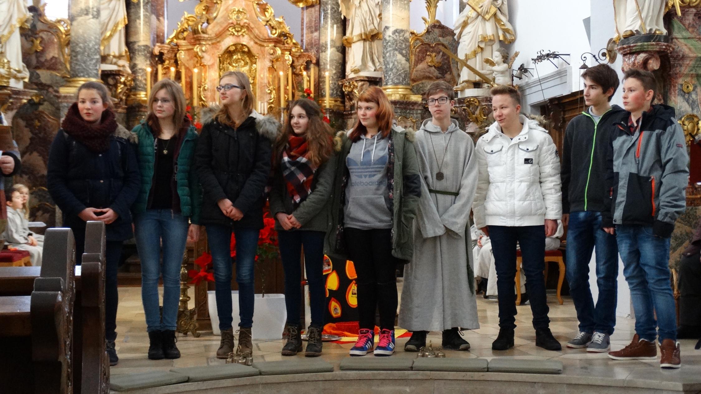 Vorstellung der Firmlinge in Scheinfeld 2016