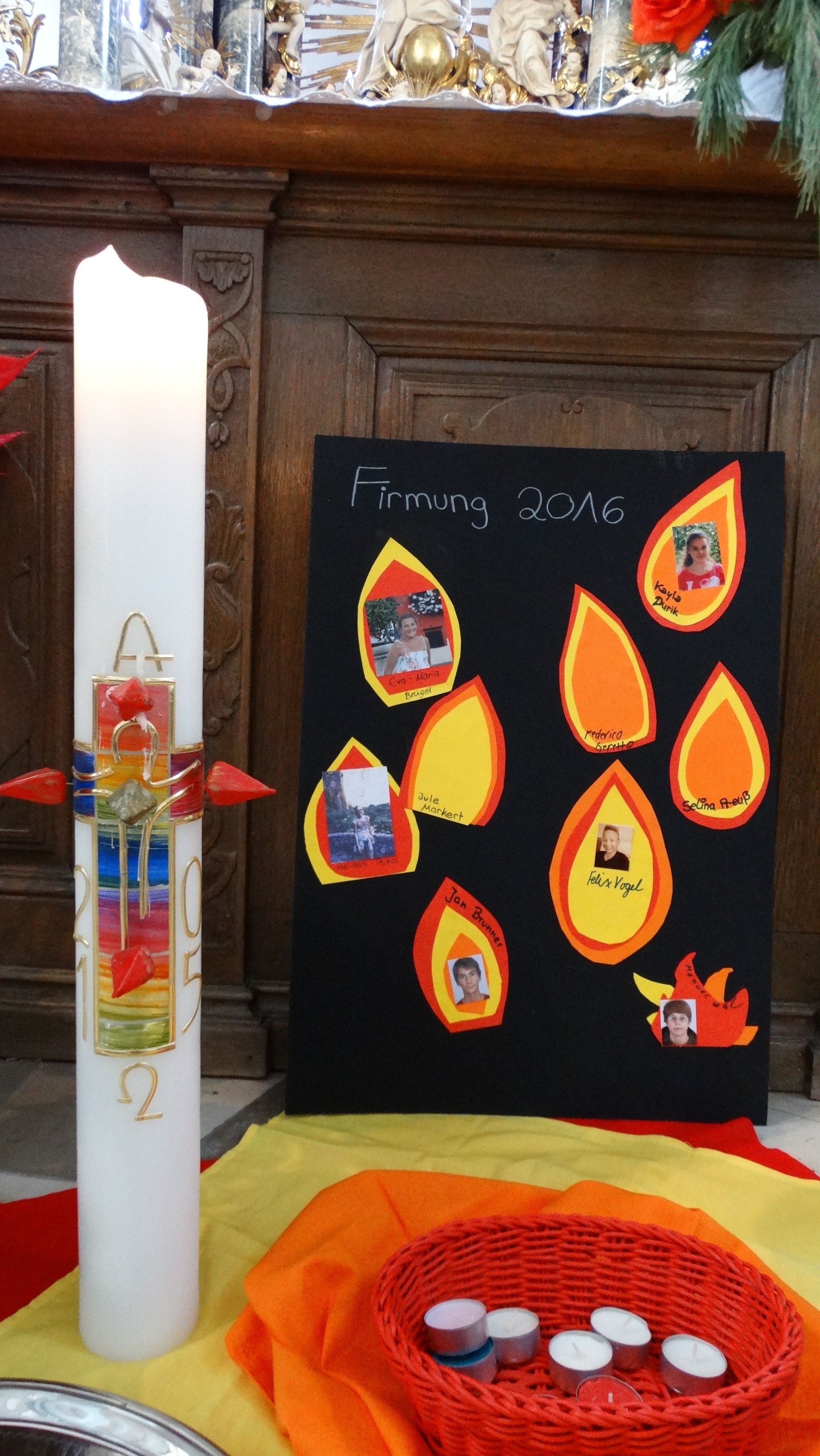 Vorstellung der Firmlinge in Scheinfeld 2016