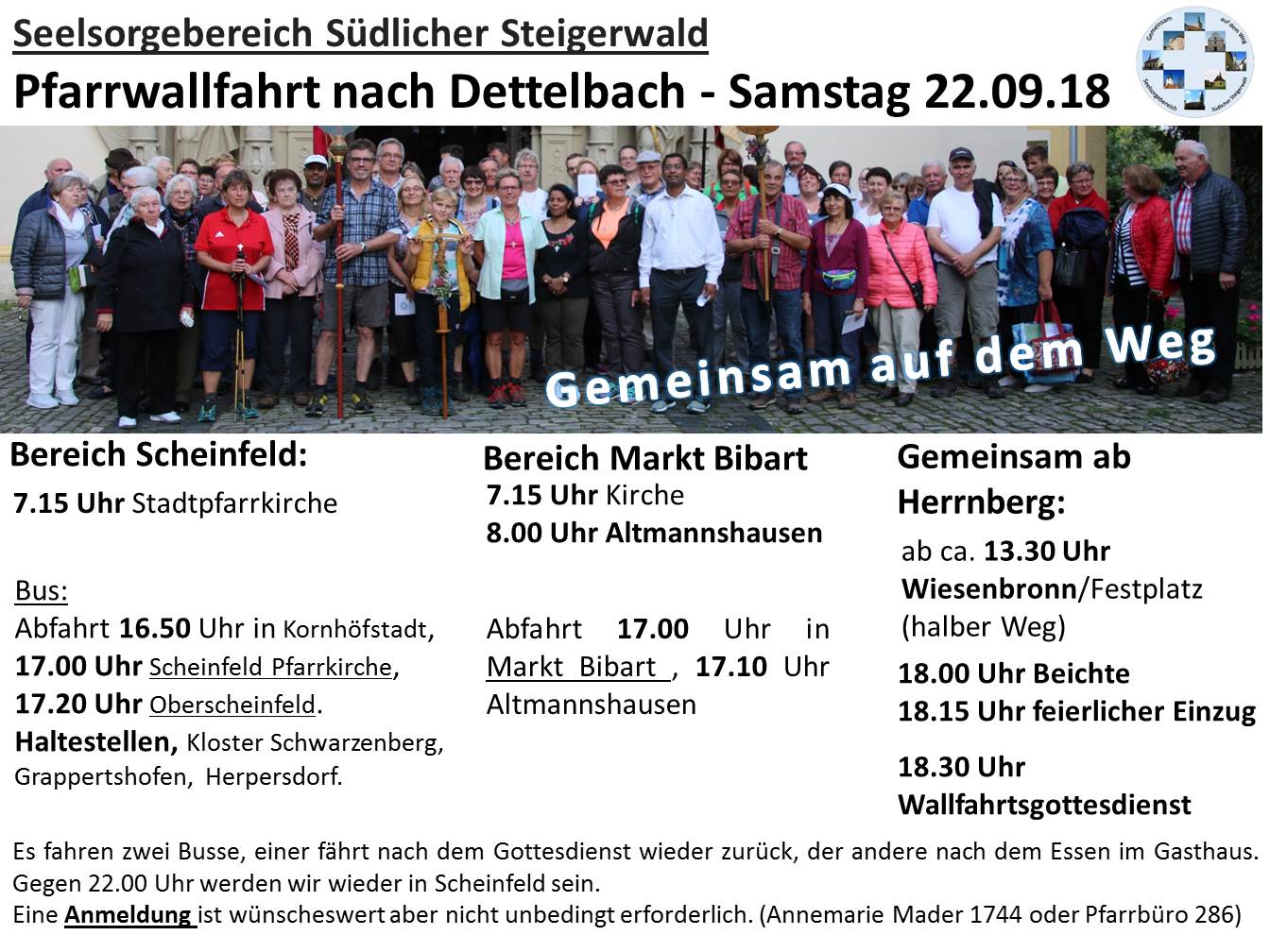 Wallfahrt Dettelbach 2018