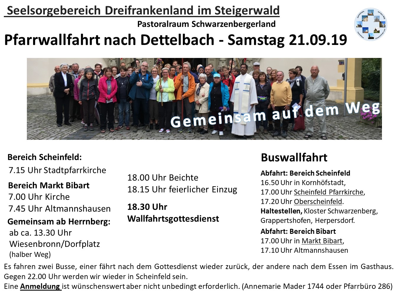 Wallfahrt nach Dettelbach