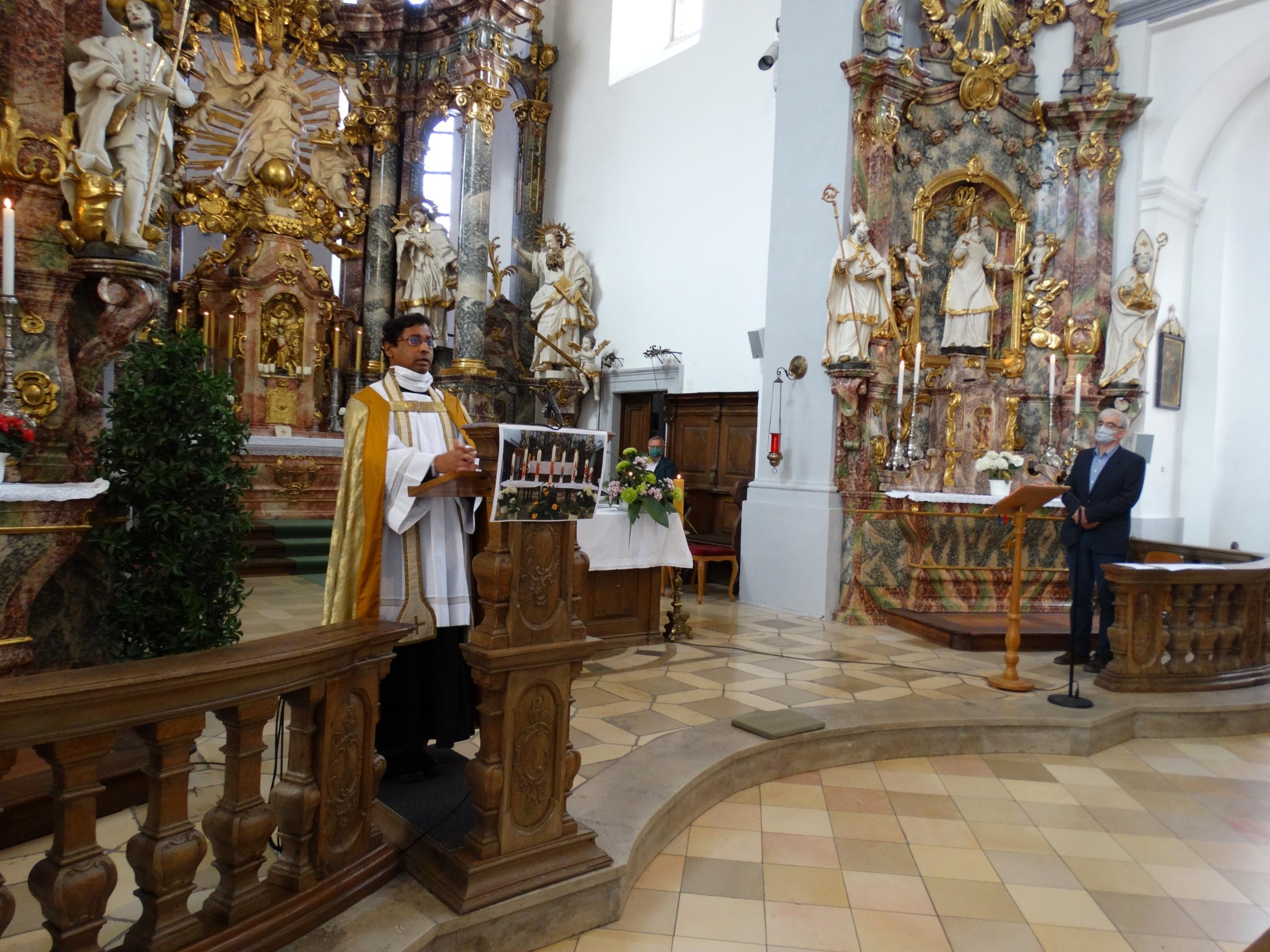 erster Gottelsdienst in der Koronakrise