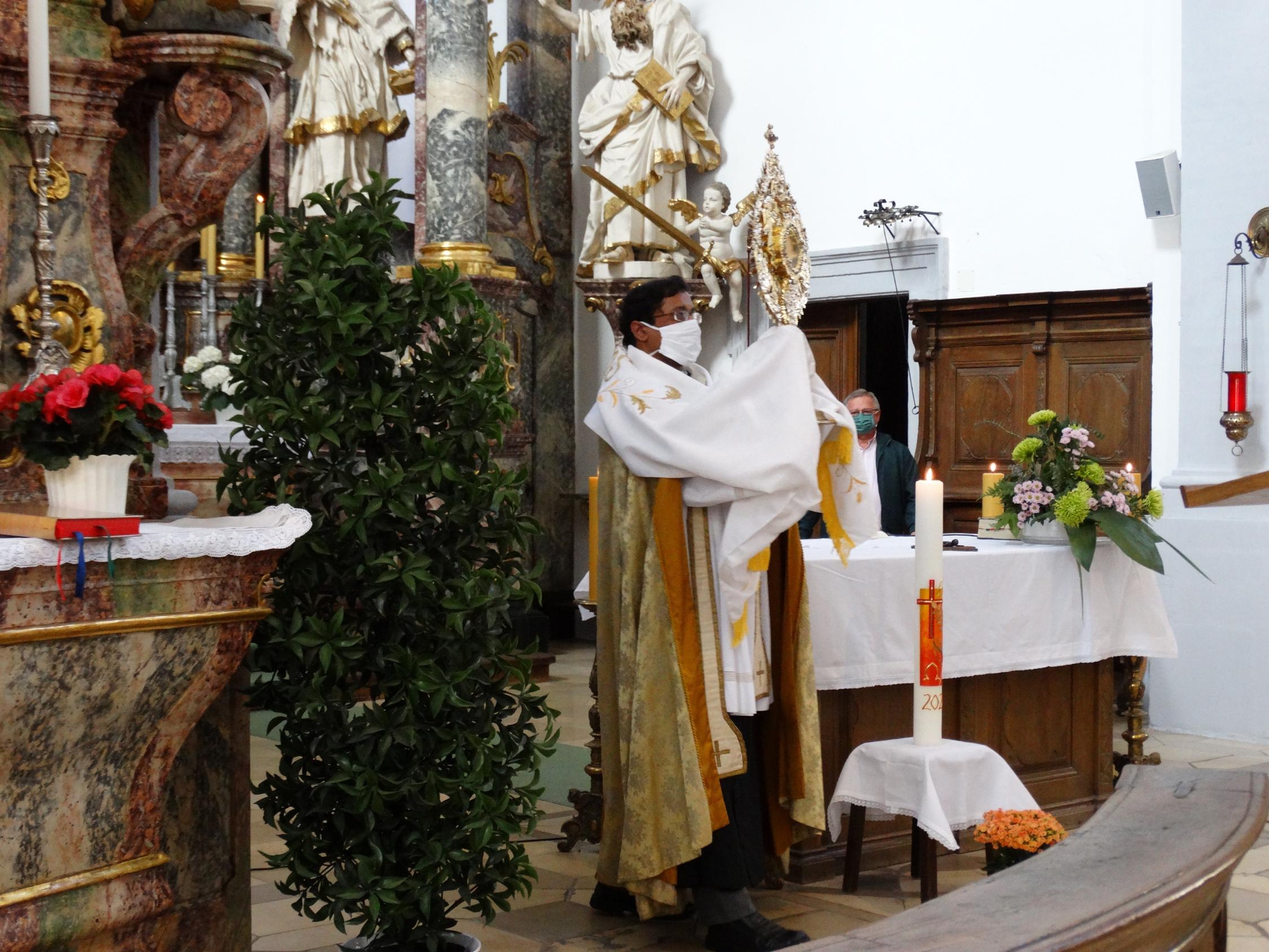 erster Gottelsdienst in der Koronakrise