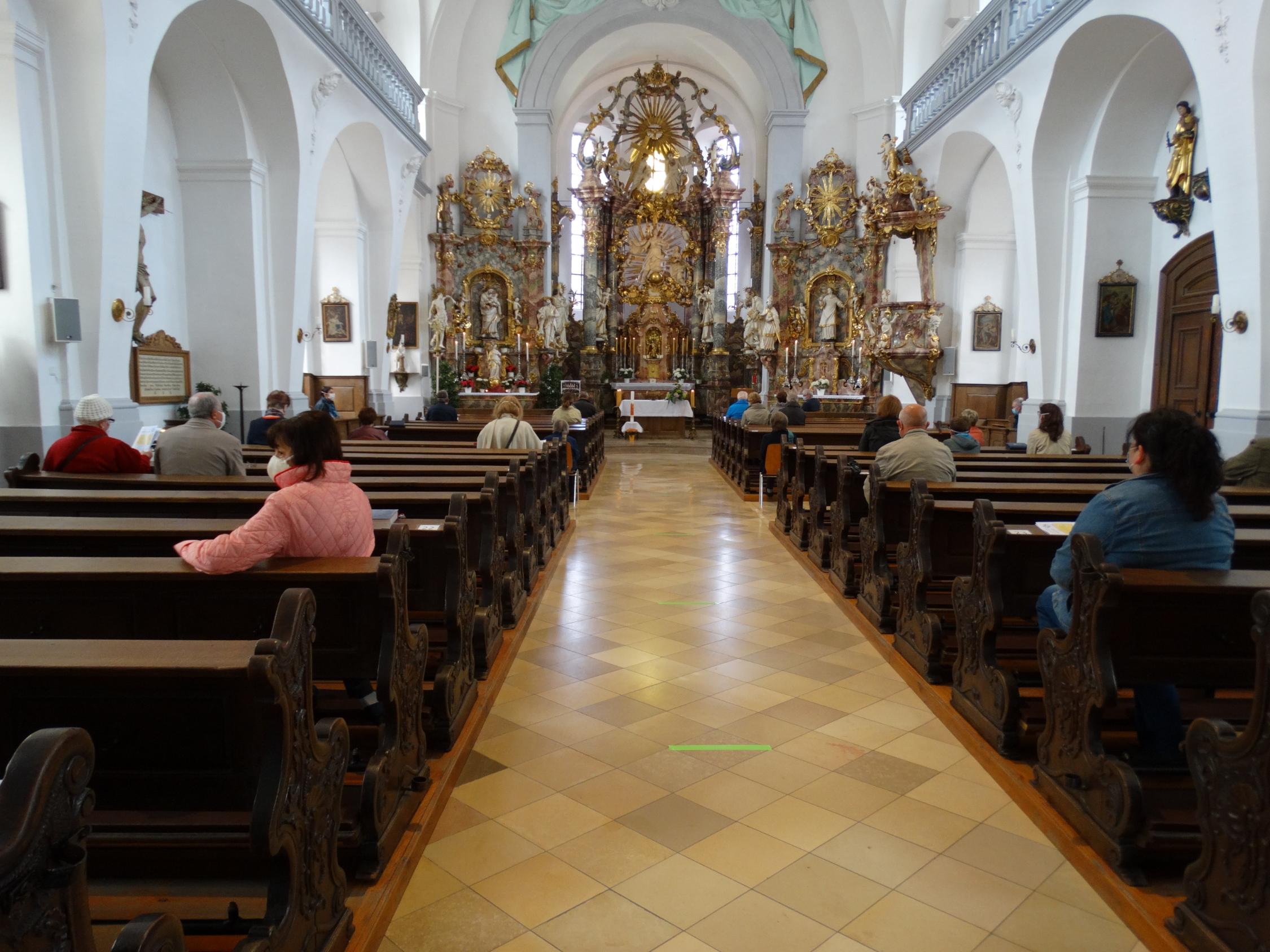 erster Gottelsdienst in der Koronakrise