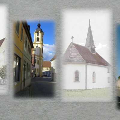 Verschiedene Ansichten der Kirche vom Pastoralraum Schwarzenberger Land